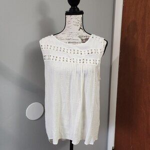 EUC, Maurices, Crochet, Sleeveless Boho Top